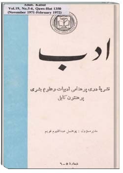 مجلهء دری ادب شماره 19 مجلد 5-6