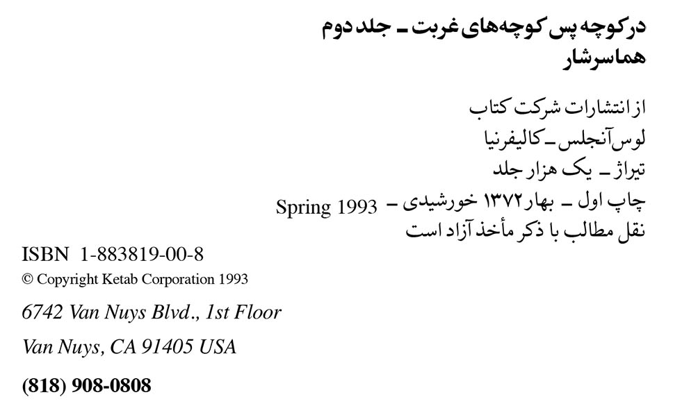 در کوچه پس کوچه های غربت - جلد 2